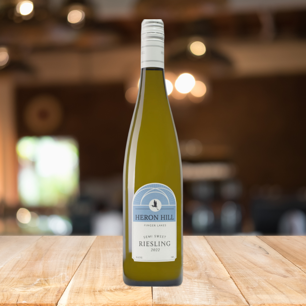 Heron Hill Semi Sweet Riesling White Wine 750ml