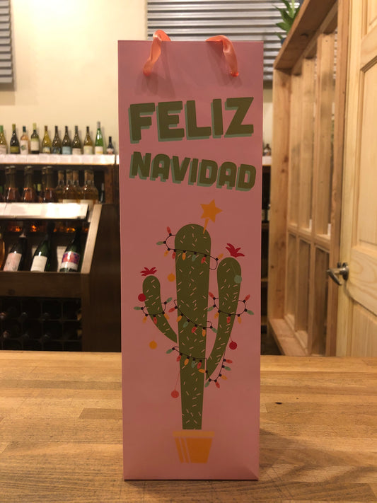 Cactus Holiday Gift Bag