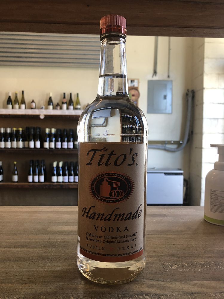 Tito's Vodka 1-Liter Bottle (Texas, USA) - The Urban Grape Boston