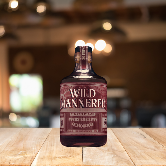 Wild Mannered Strawberry Basil Soju Cocktail 375ml