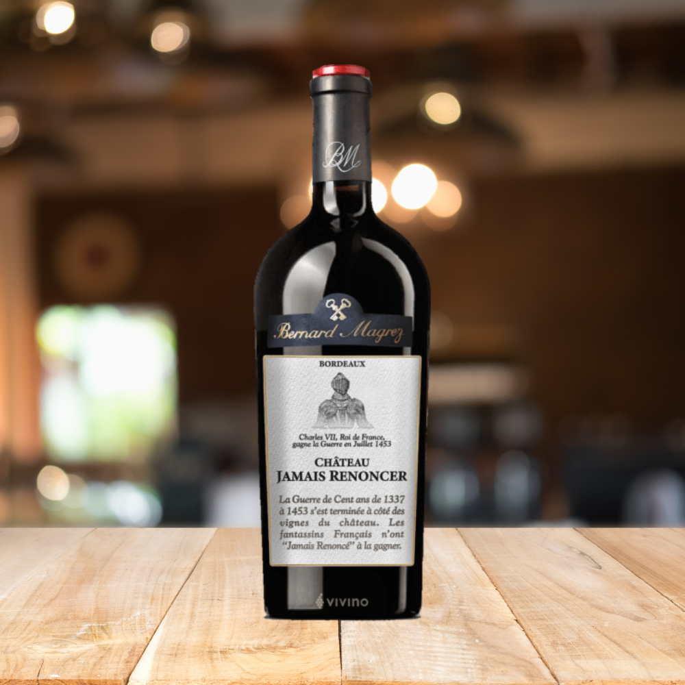 Bernard Magrez Chateau Jamais Renoncer Red Wine 750ml