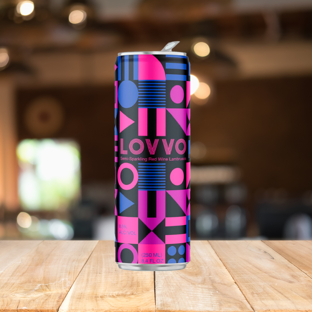 Lovvo Semi Sparkling Lambrusco Red Wine 250ml