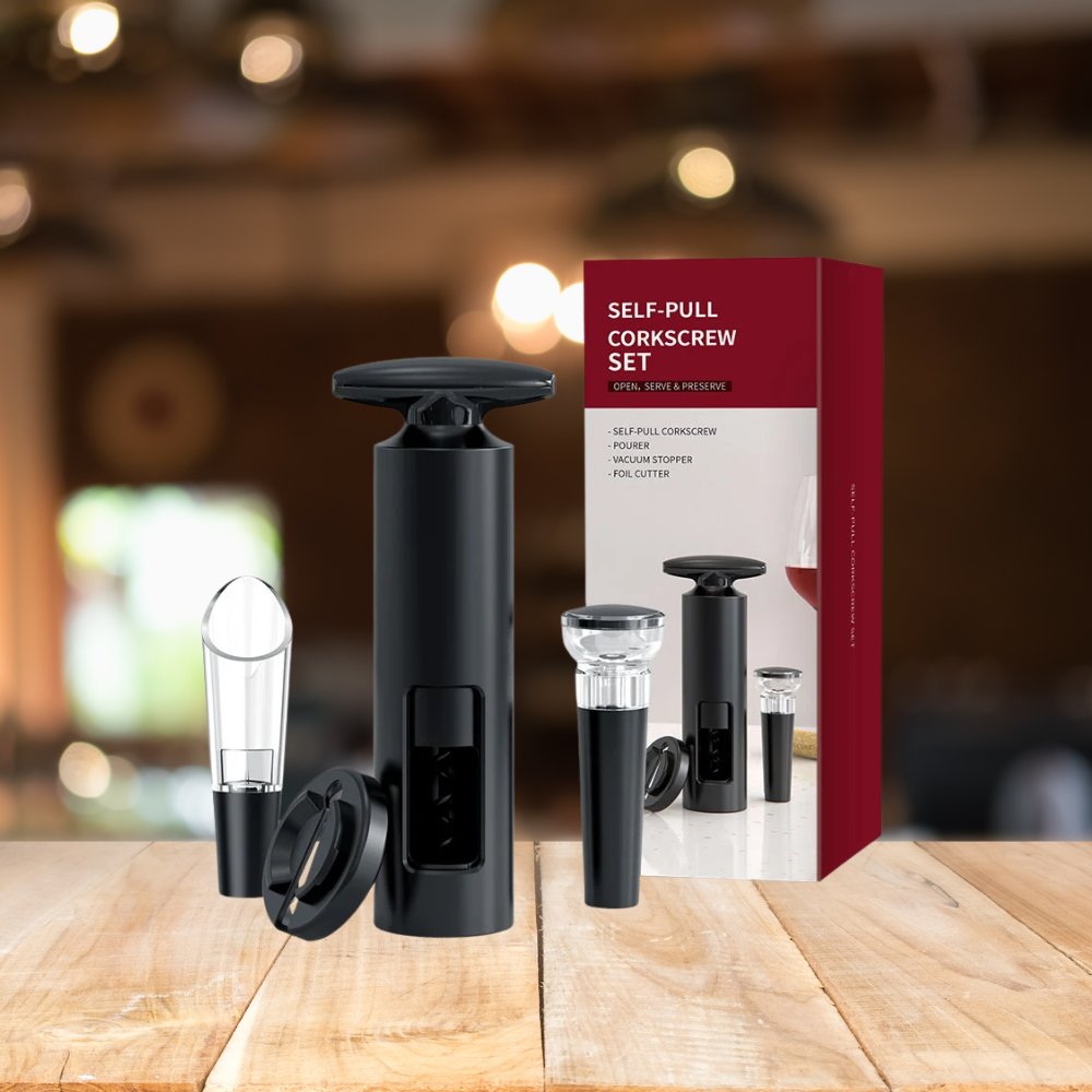 Self Pull Corkscrew Set