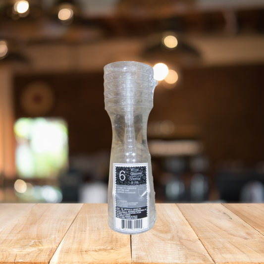 Plastic wine glass 6pk