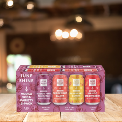 JuneShine Vodka Soda Variety 8Pck