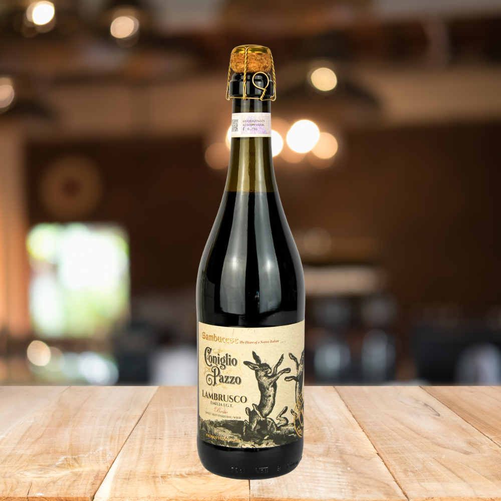 Sambucese Lambrusco Emilia Semi Sweet Sparkling Red Wine 750ml